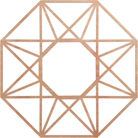 Ekena Millwork Guardian Wood Fretwork Pierced Ceiling Medallion, Cherry, 36"OD x 14"ID x 3/8"T CMWP36X36X0375GDCH